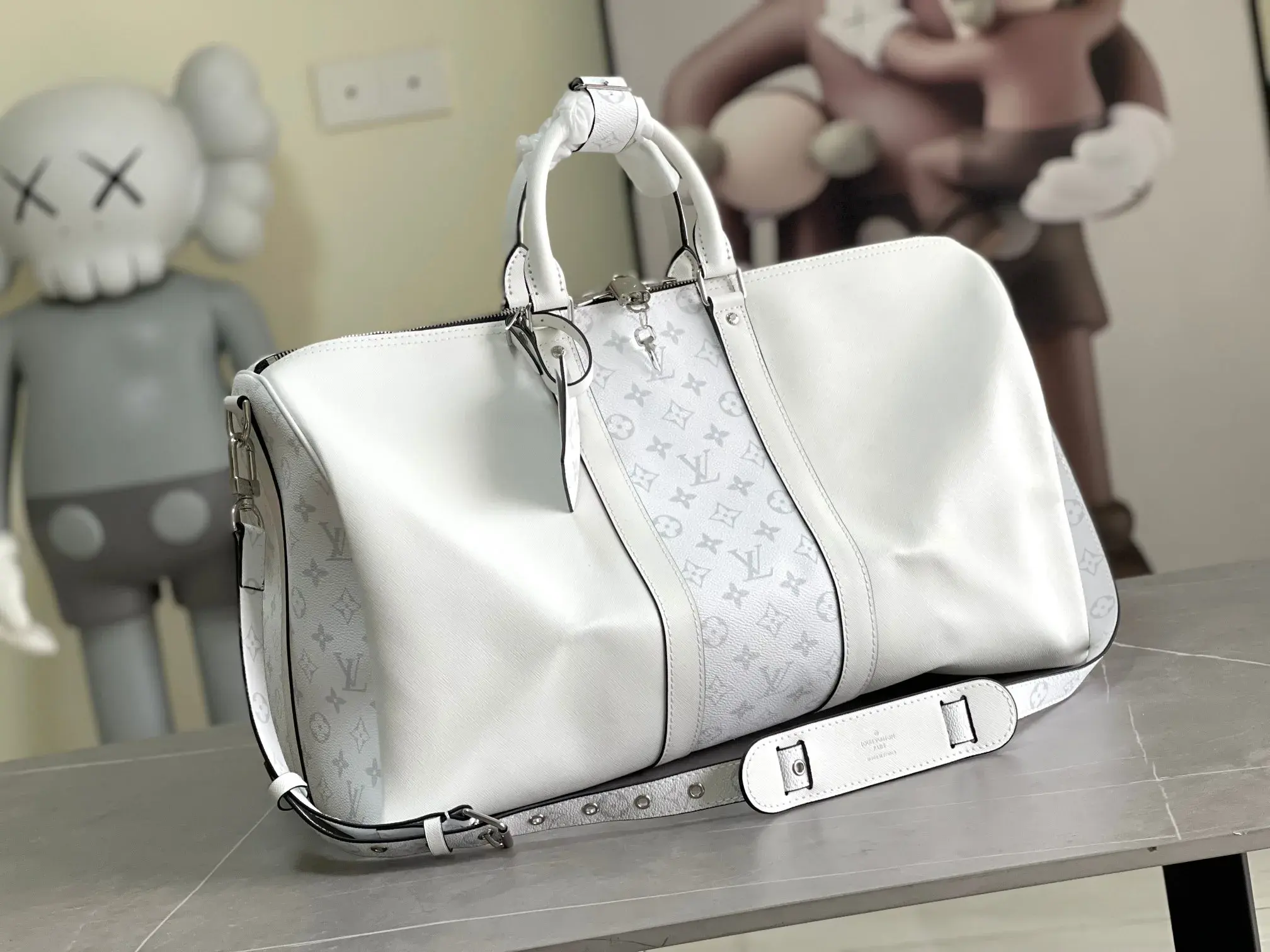 Louis Vuitton Keepall Black Canvas and Leather Tote Bag product photo from LabelPicks