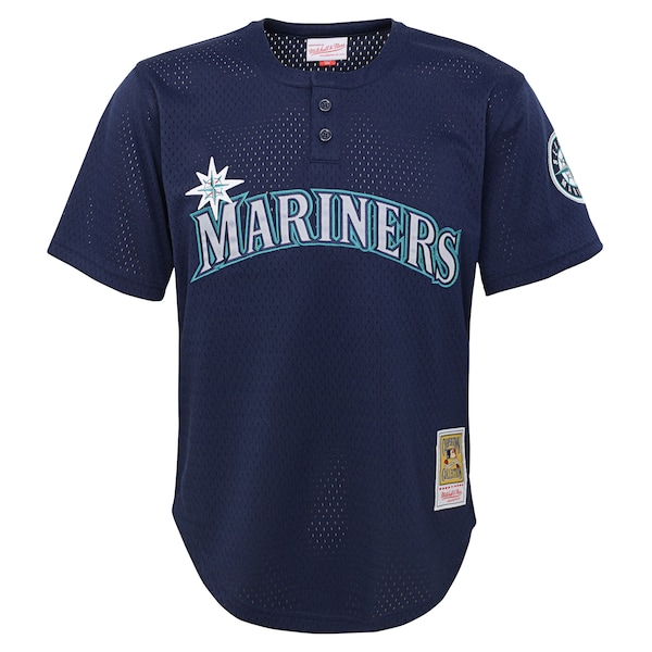 Ichiro Suzuki Seattle Mariners  Youth Cooperstown Collection Mesh Batting Practice Jersey - Navy