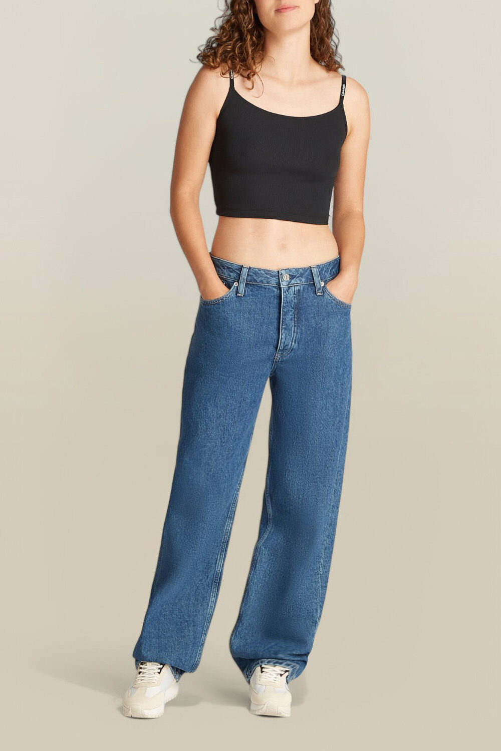 CALVIN KLEIN גופיית ריב קרופ
