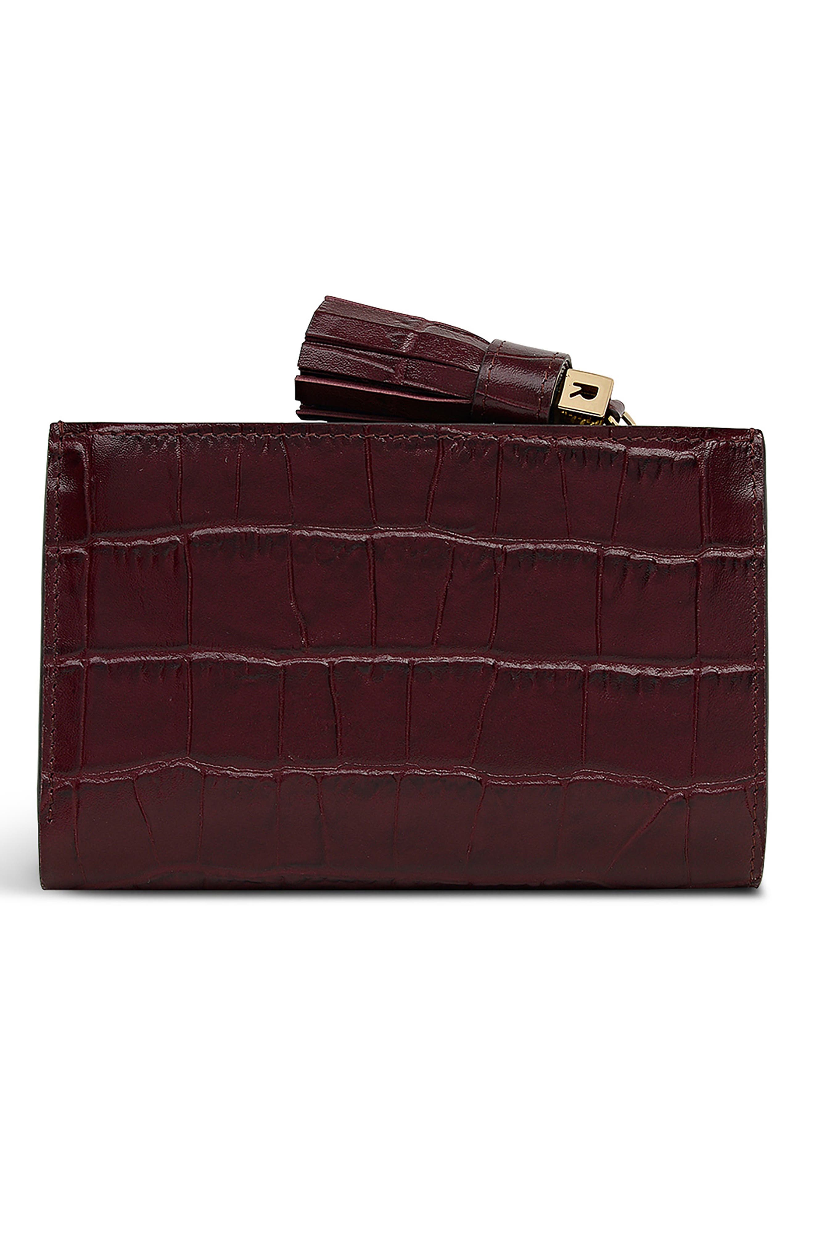 Radley Noble Alley Croc Embossed Leather Wallet