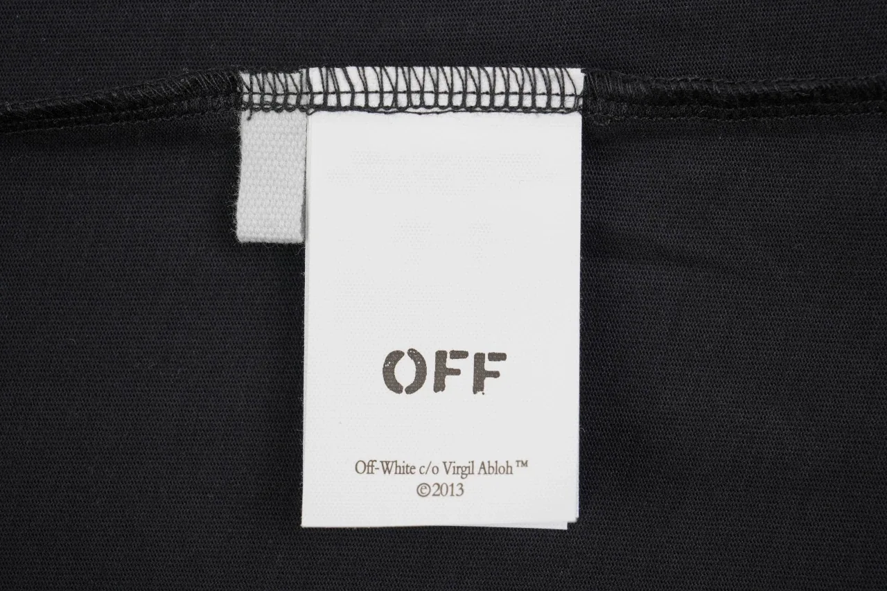 Off-White Black Spray Stripe Graphic T-Shirt product photo from LabelPicks