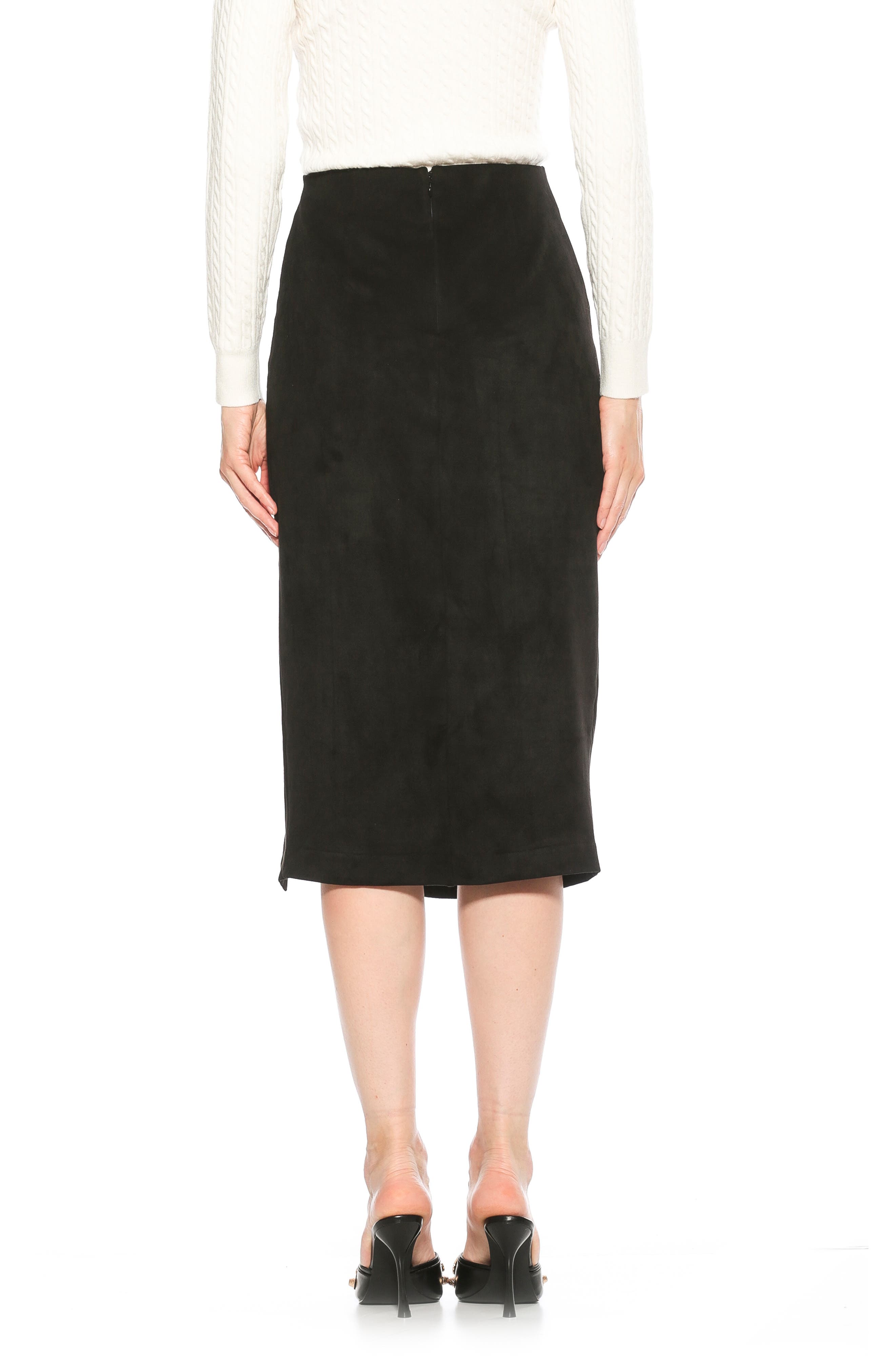 Alexia Admor Zayla Faux Suede Pencil Skirt