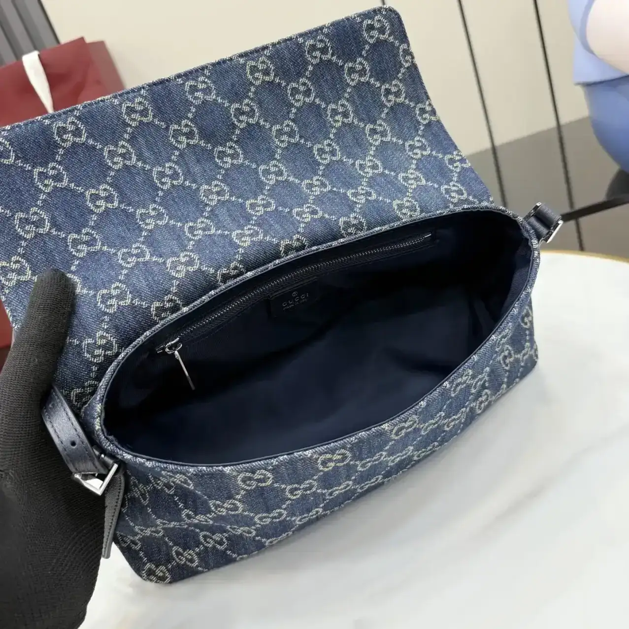 Gucci Blue Generation Nylon Shoulder Bag product photo from LabelPicks
