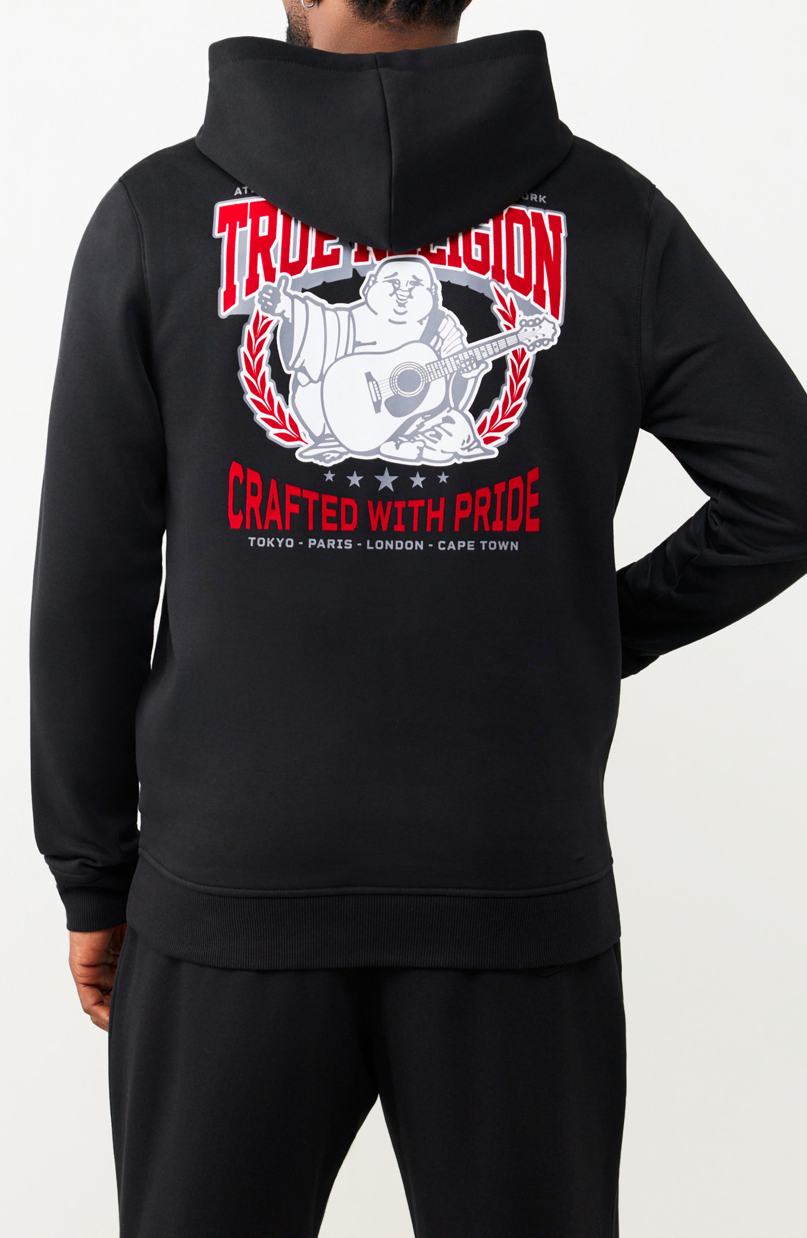 True Religion Wreath Buddha Zip Hoodie