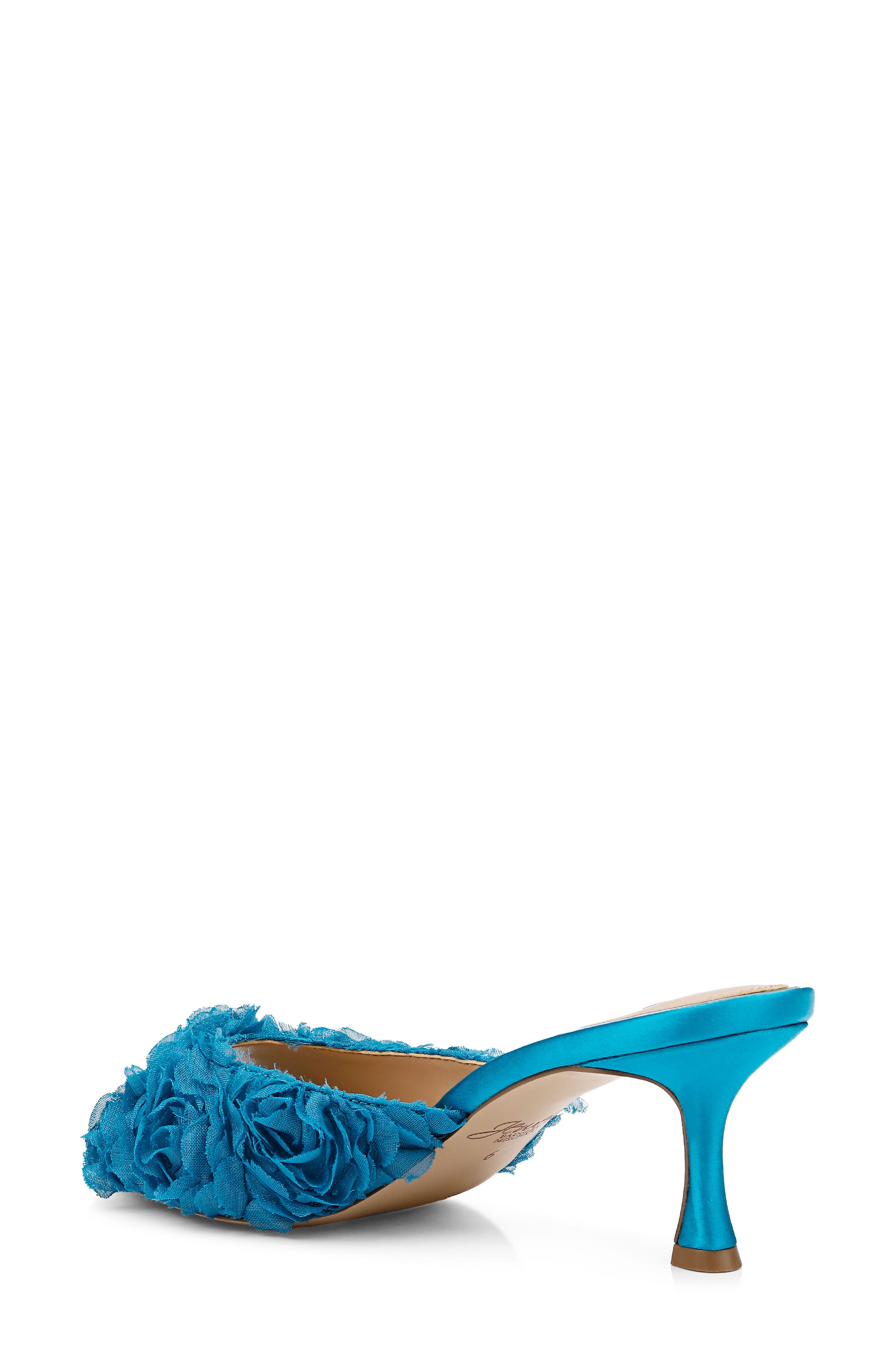 Jewel Badgley Mischka Scarlet Mesh Flower Sandal