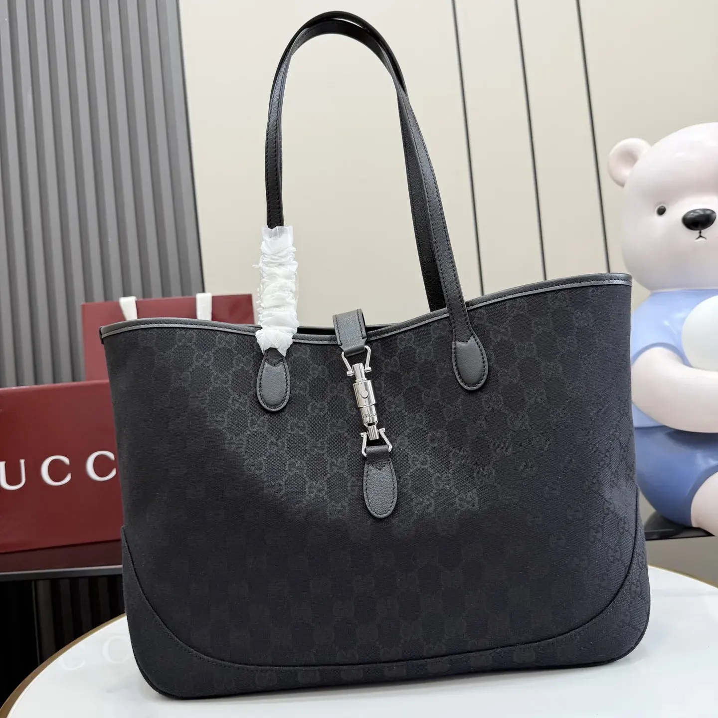 Gucci Black Jackie Quilted Leather Tote Bag product photo from LabelPicks