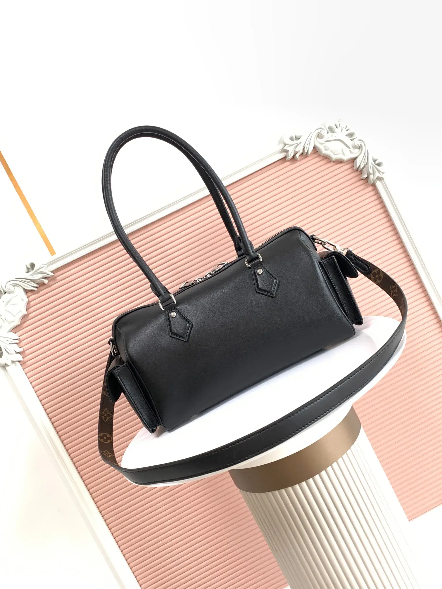 Louis Vuitton Speedy Black Lambskin Top Handle Bag product photo from LabelPicks