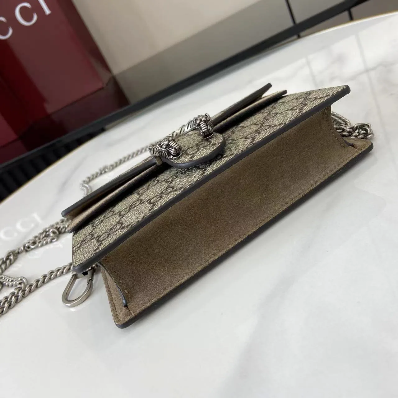 Gucci Dionysus Canvas and Suede Crossbody Bag product photo from LabelPicks