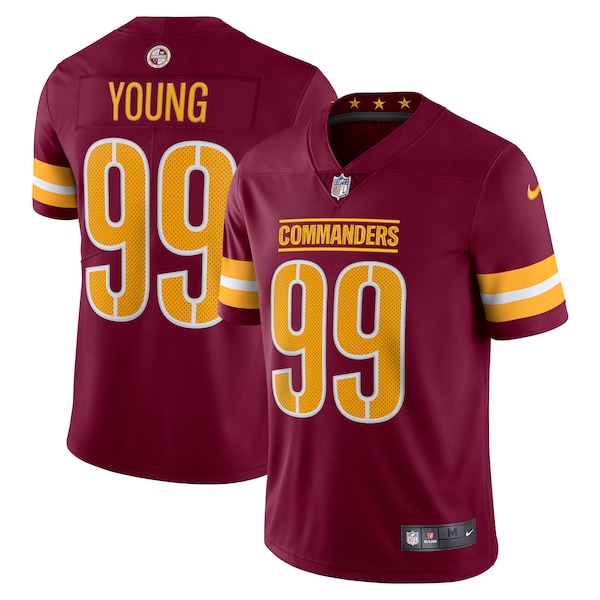 Chase Young Washington Commanders Nike Vapor Limited Jersey - Burgundy/Black/White