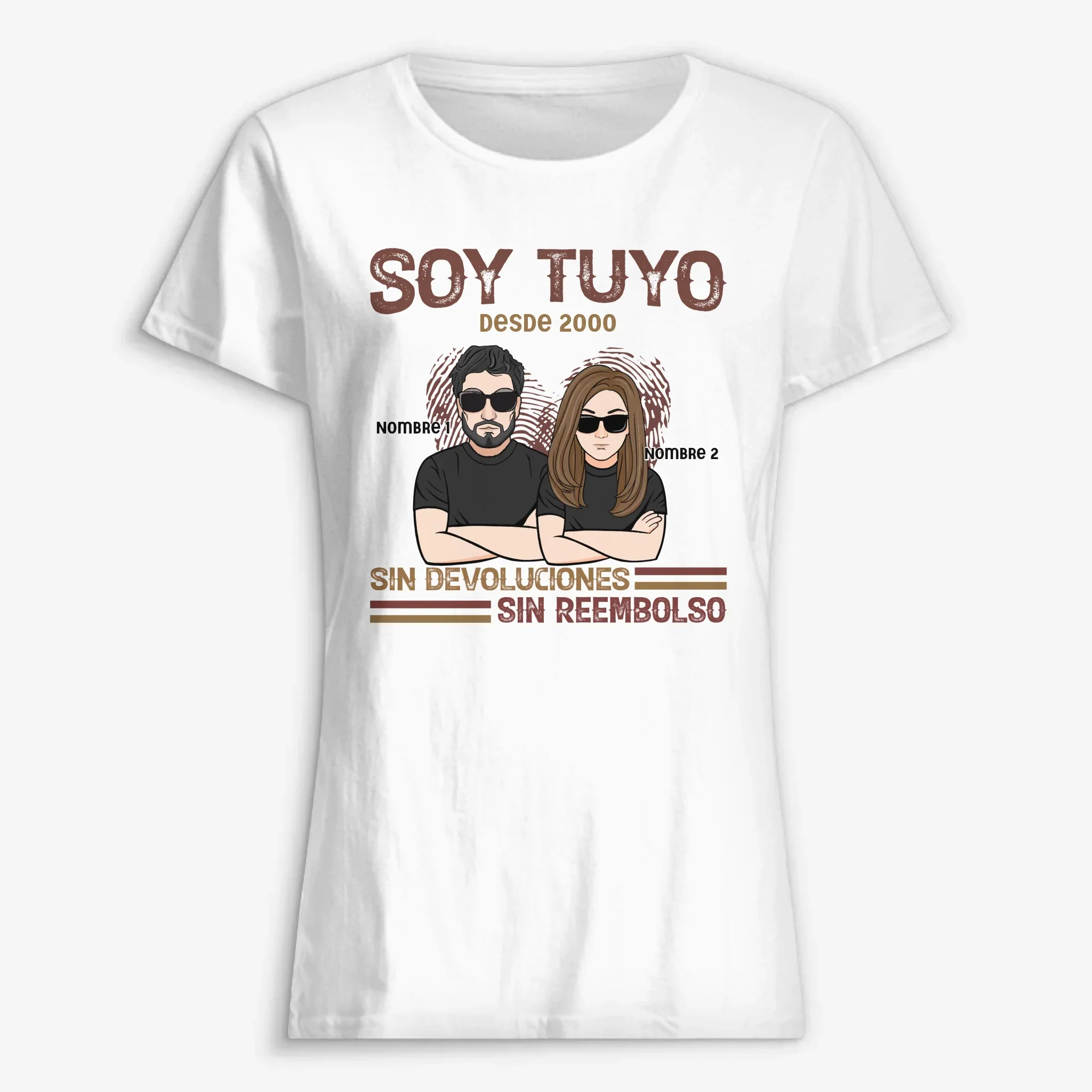 Personalizar Camisetas Para Pareja | Personalizado Regalos Para Pareja | Sin devoluciones sin reembolso