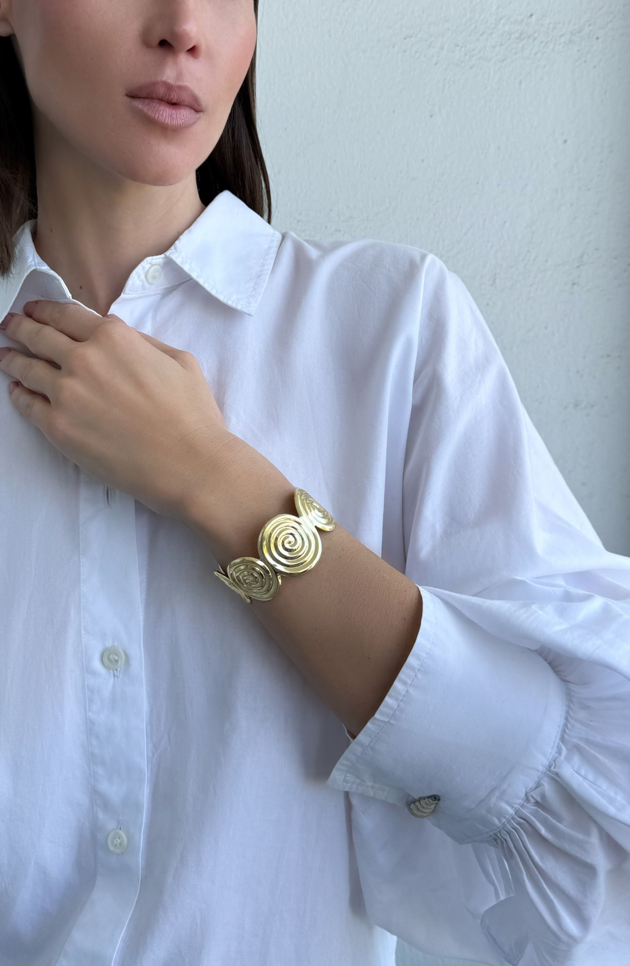Adornia Swirl Cuff Bracelet