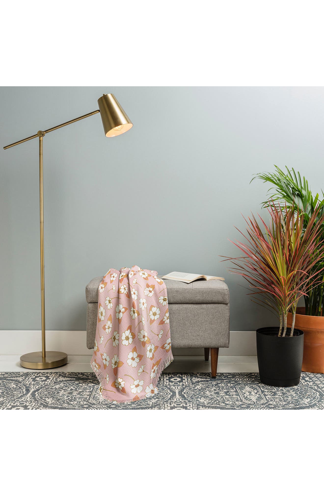 Deny Designs Avenie Cottage Garden VII Throw Blanket