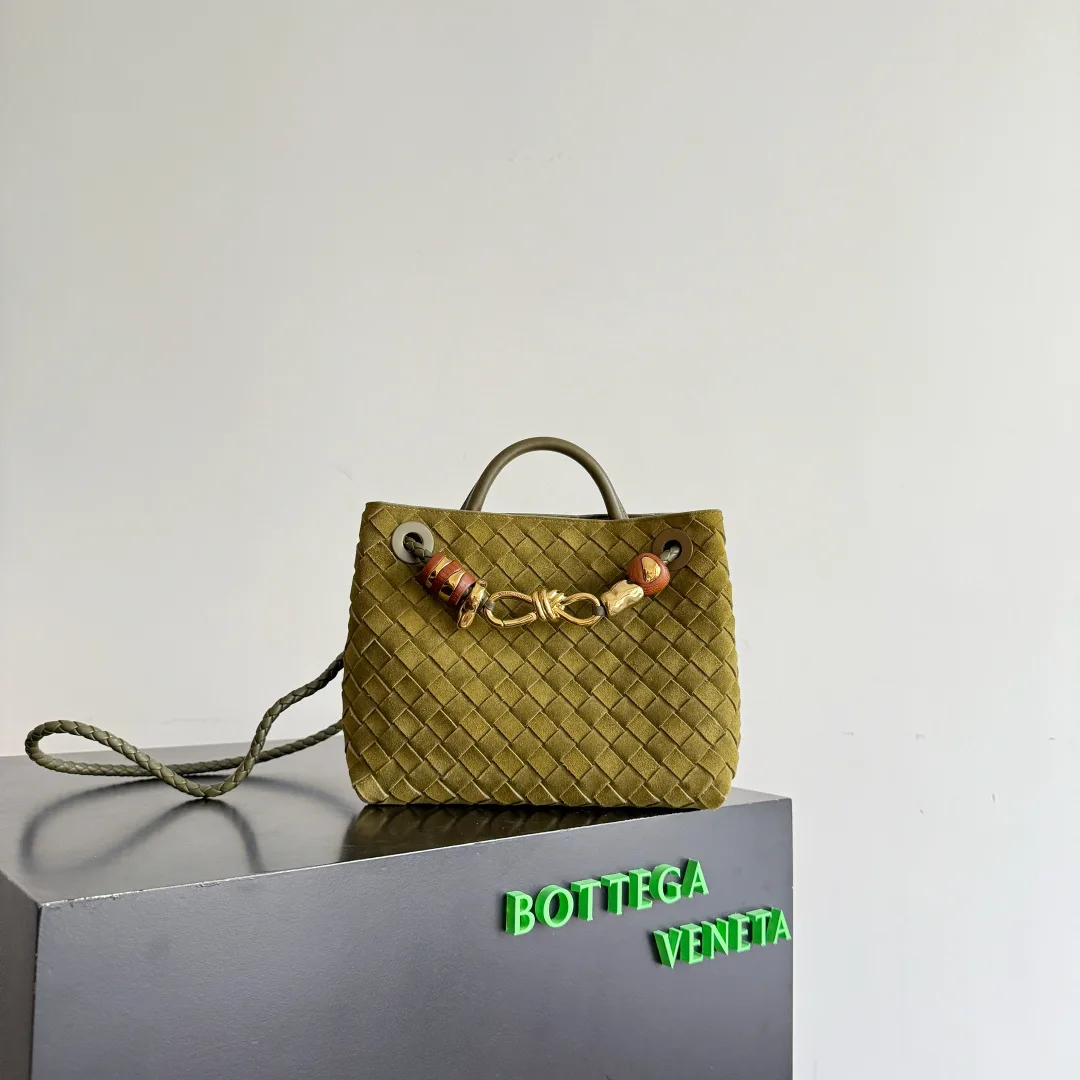 Bottega Veneta Andiamo Intrecciato Woven Leather Top Handle Bag product photo from LabelPicks