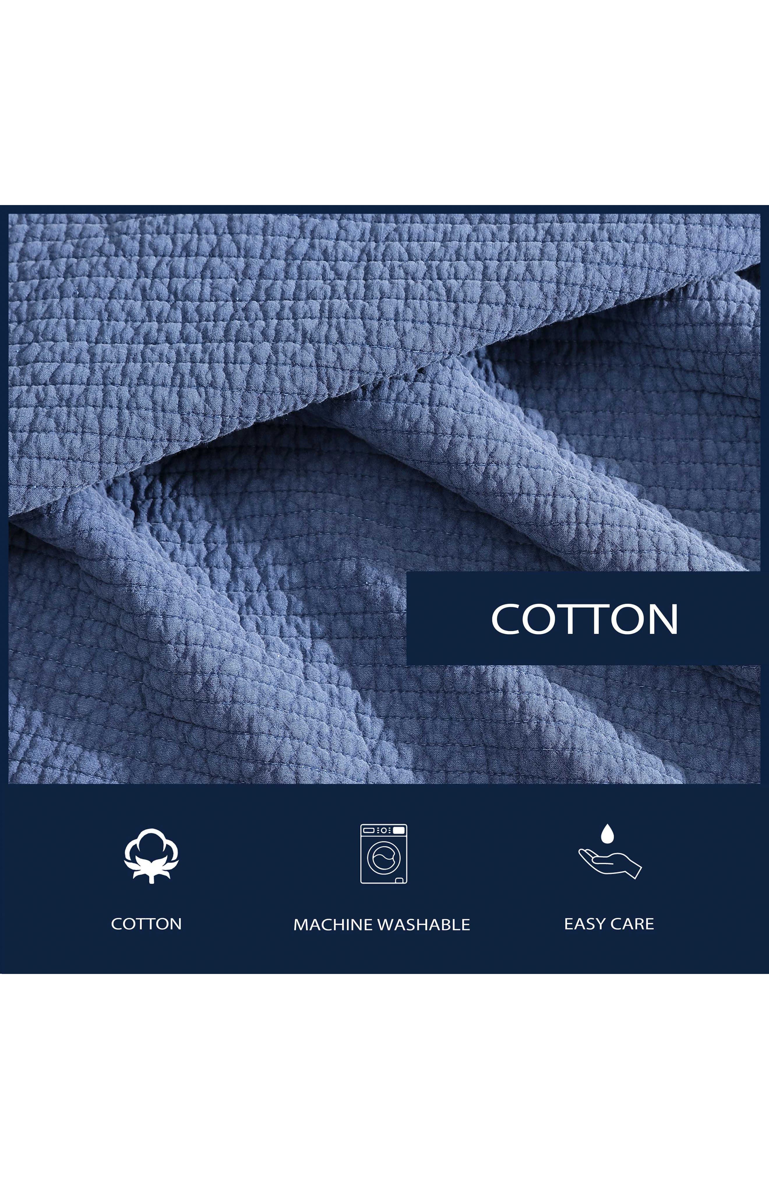 Nautica Seashore Stitch Cotton Full/Queen Quilt Set