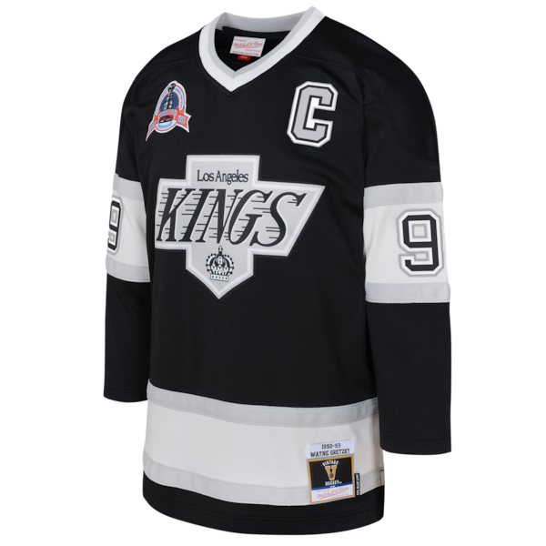 Wayne Gretzky Los Angeles Kings  Toddler 1992/93 Blue Line 2.0 Player Jersey - Black