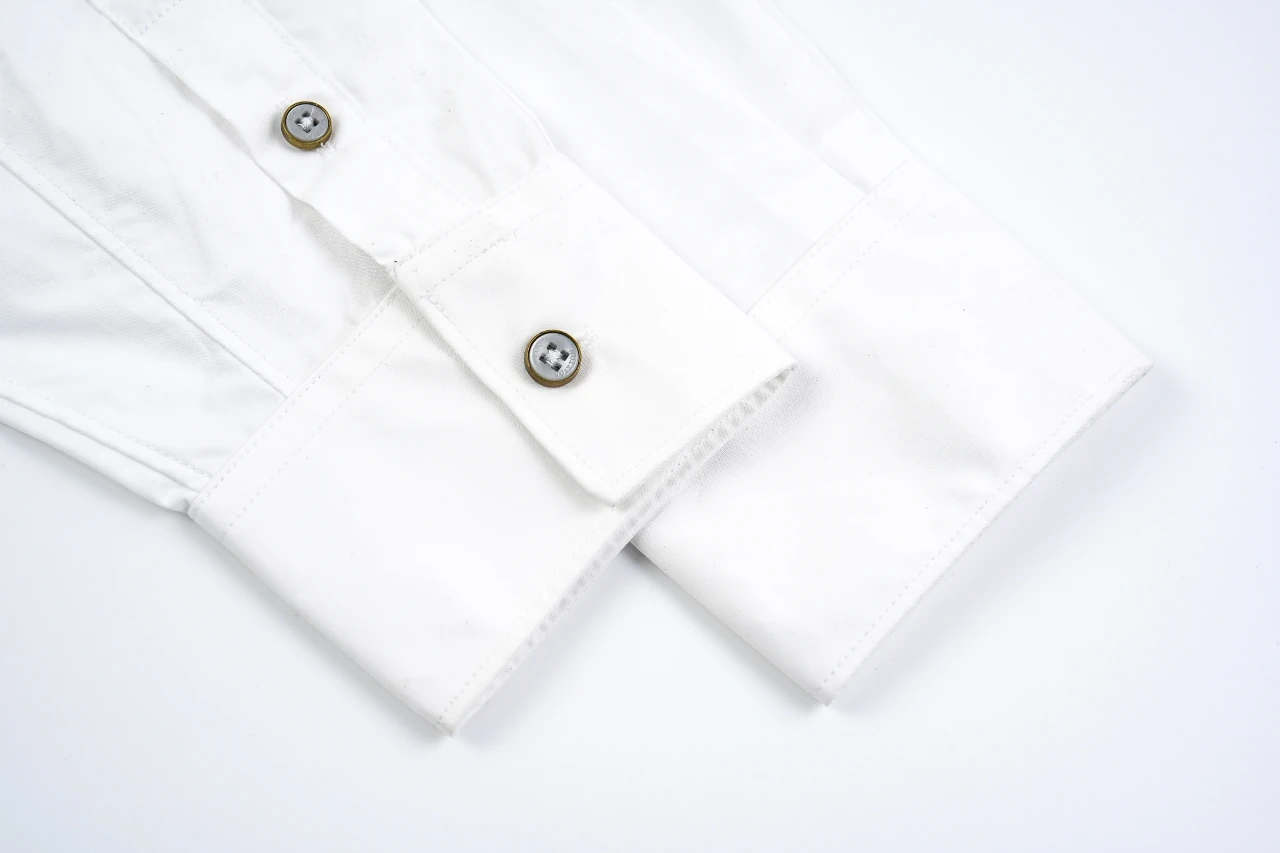 Louis Vuitton White 1854 Satin Embroidered Long Sleeve Shirt product photo from LabelPicks