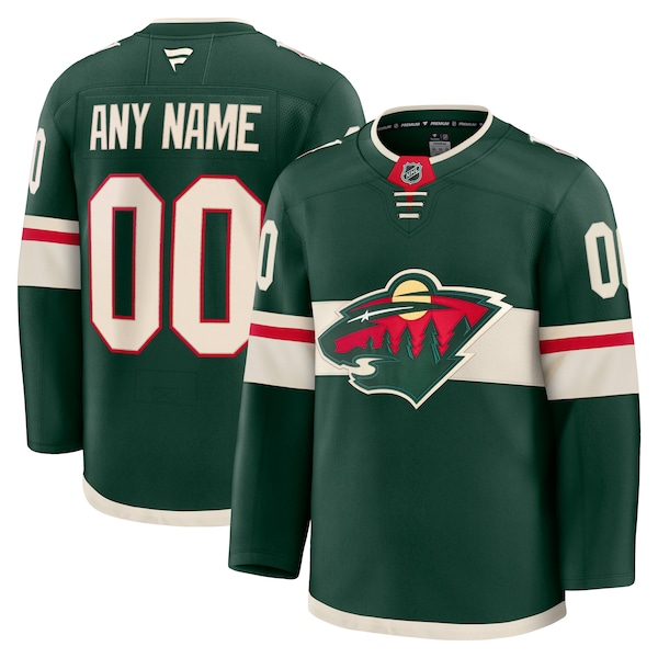 Minnesota Wild  Home Premium Custom Jersey - Green/White