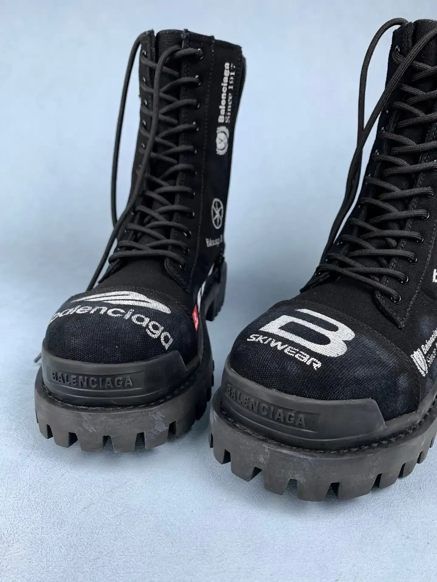 Combat Strike Boot in Black Graphic Print product photo from LabelPicks