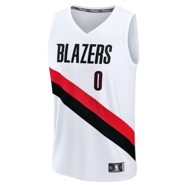 Damian Lillard Portland Trail Blazers  Youth Fast Break Replica Jersey - White - Association Edition