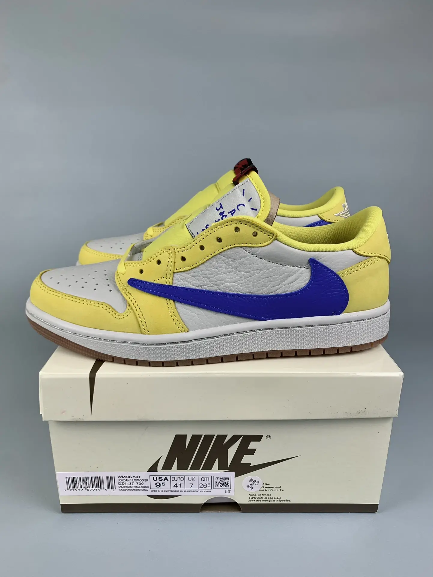 Travis Scott x Air Jordan 1 Low OG “Canary” Shoes product photo from LabelPicks