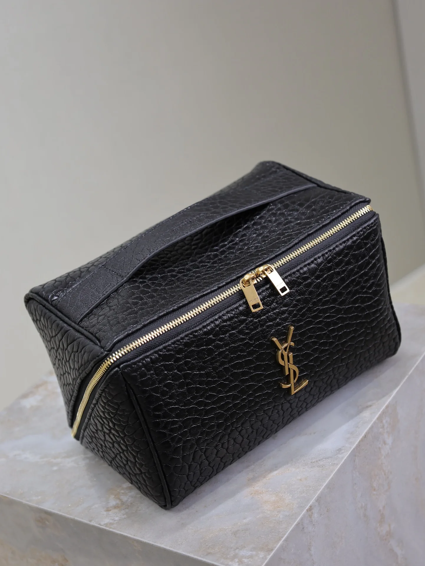 Saint Laurent Black Lambskin Top Handle Bag product photo from LabelPicks