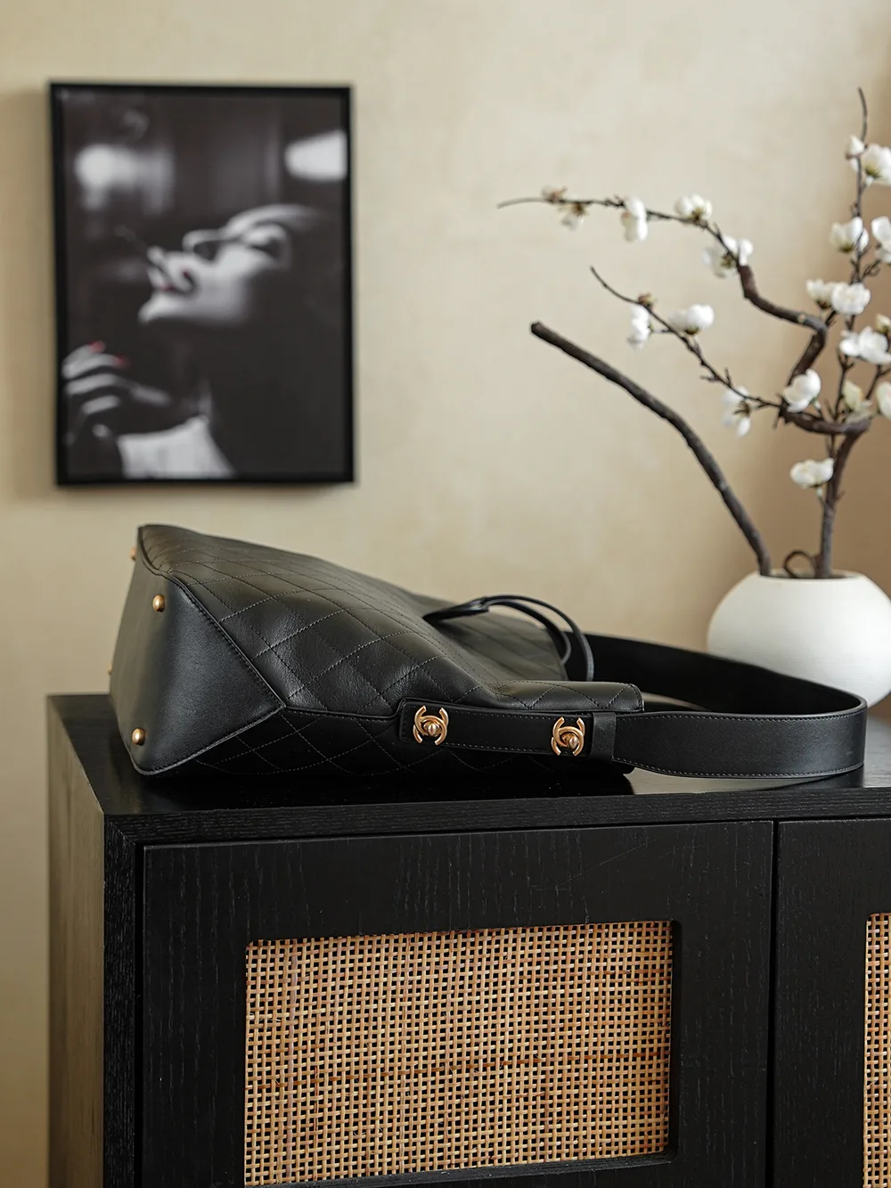 Chanel Black Quilted Leather Shoulder Bag product photo from LabelPicks