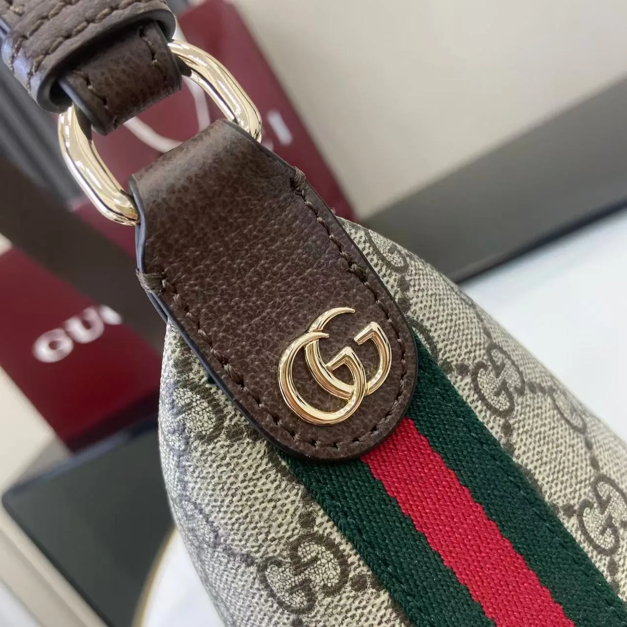 Gucci Ophidia Brown Monogram Canvas Crossbody Bag product photo from LabelPicks