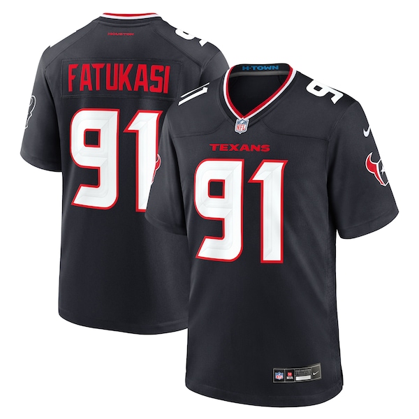 Folorunso Fatukasi Houston Texans Nike Team Game Jersey -  Navy