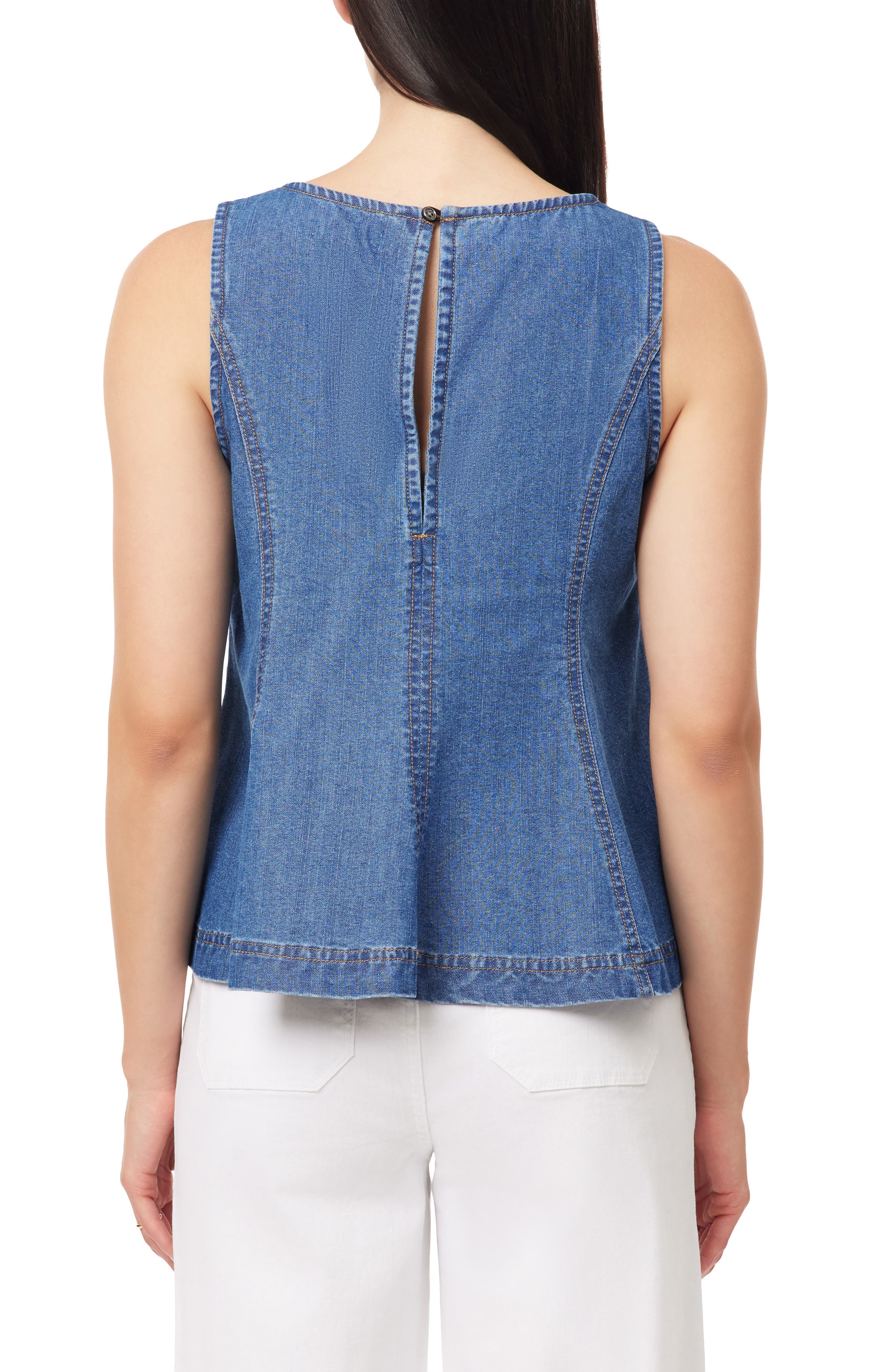 Kensie Seamed A-Line Tank