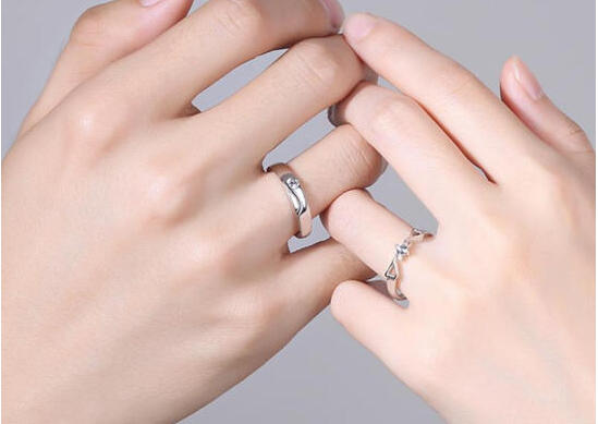Couple's ring opening ring size adjustable send girlfriend to boyfriend send girlfriend Valentine's Day gift to girlfriend's birthday