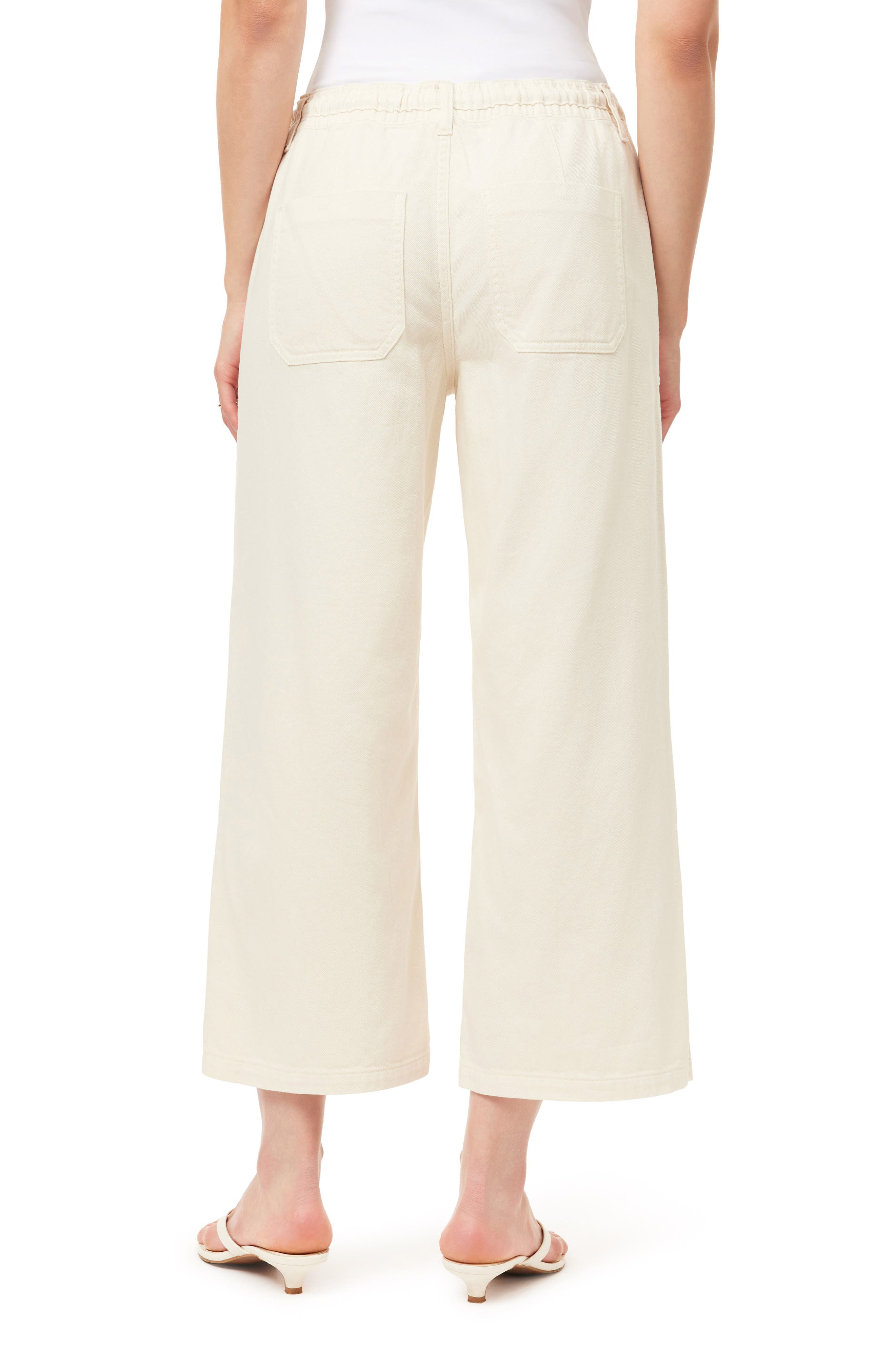 Kensie Drapey Easy Cropped Drawstring Pants