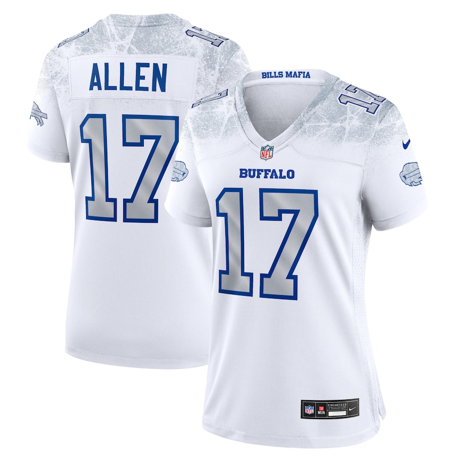 Women's Josh Allen Buffalo Bills Nike 2025 RIVALRIES Game Jersey - White