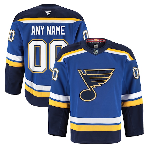 St. Louis Blues  Home Authentic Pro Custom Jersey - Blue/White