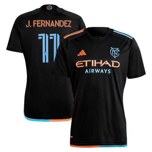 Julian Fernandez New York City FC adidas 2024 24/7 Kit Replica Player Jersey – Black