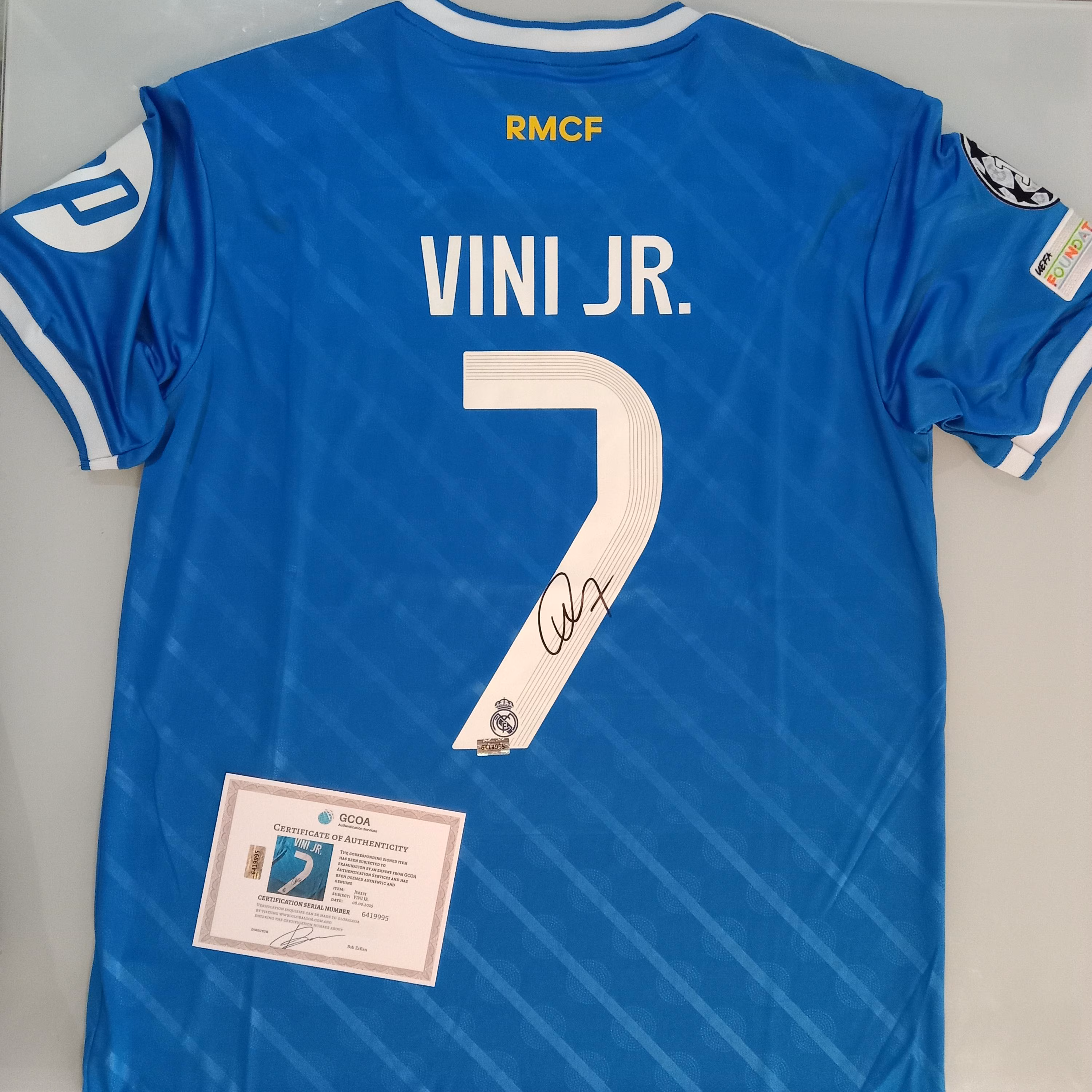 Vini Jr. Signed Autographed Real Madrid FC 2025/26 Football Shirt With COA