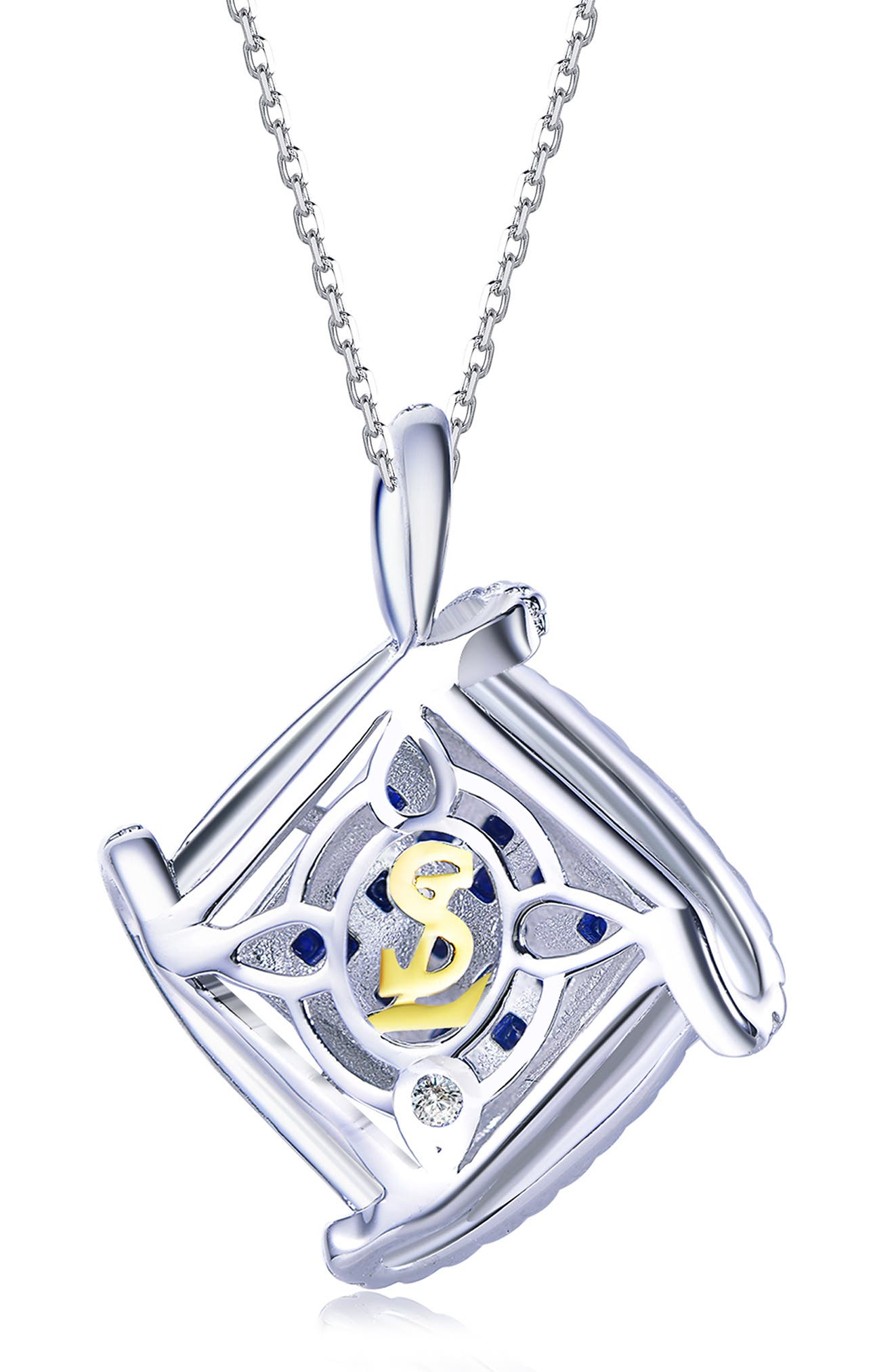 SUZY LEVIAN Cubic Zirconia Cushion Pendant Necklace