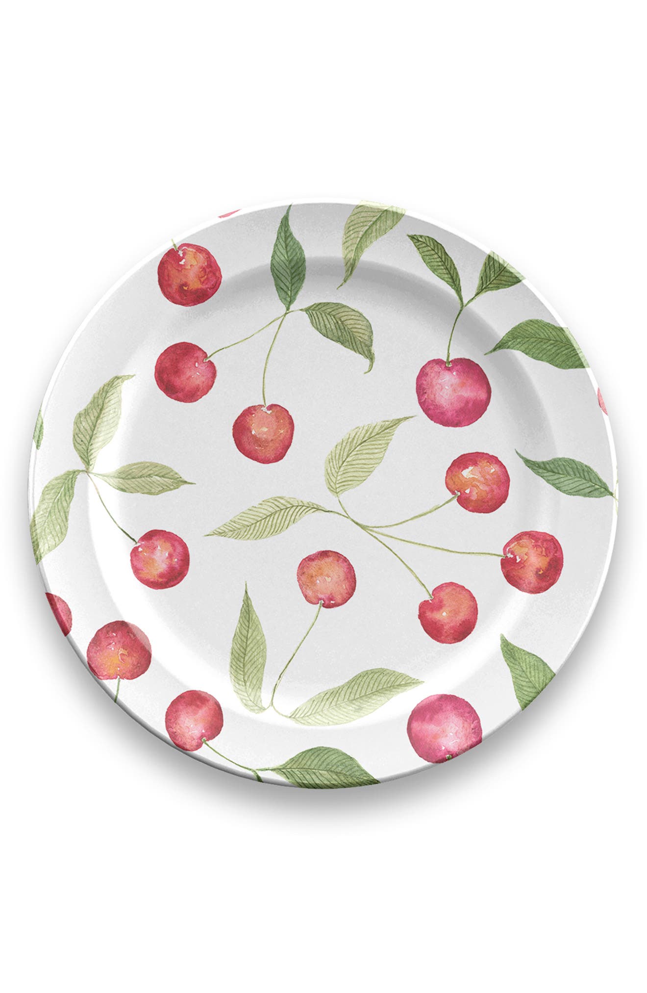 TarHong Berries Cherries Set of Six Melamine Salad Plates