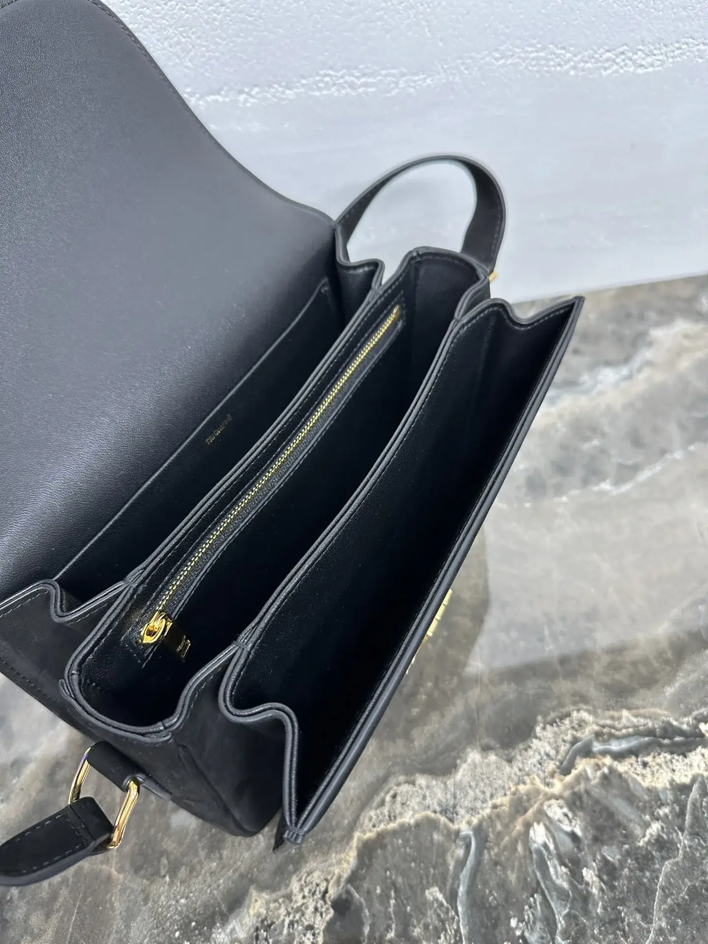 Celine Gold Triomphe Lambskin Crossbody Bag product photo from LabelPicks