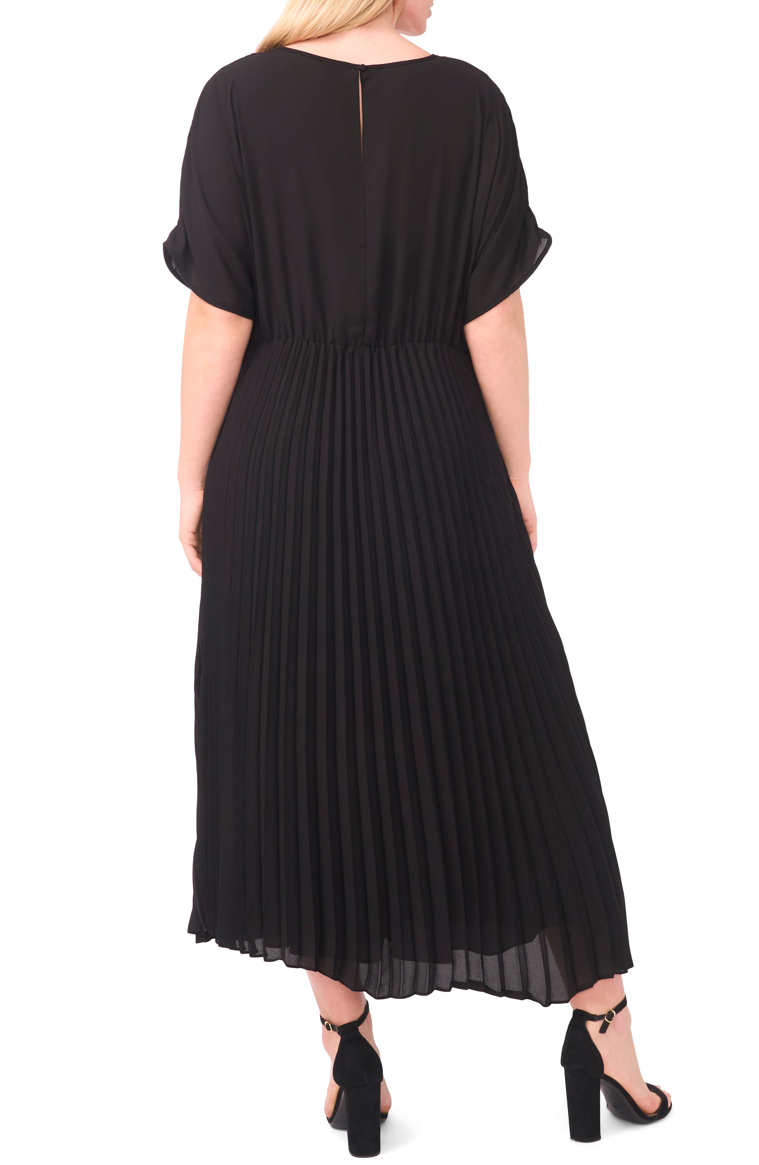 Halogen® Pleated Dolman Sleeve Maxi Dress