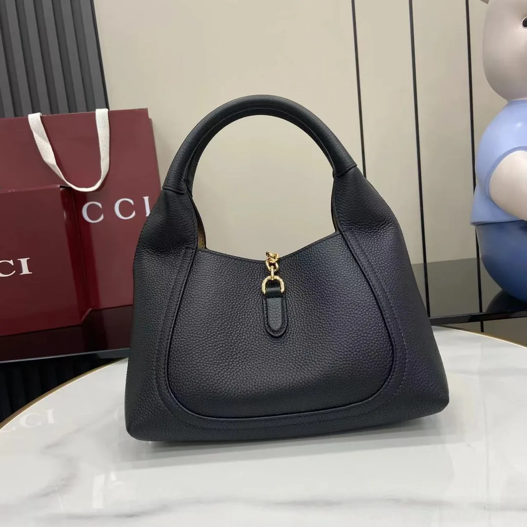 Gucci Black Grained Leather Shoulder Bag product photo from LabelPicks