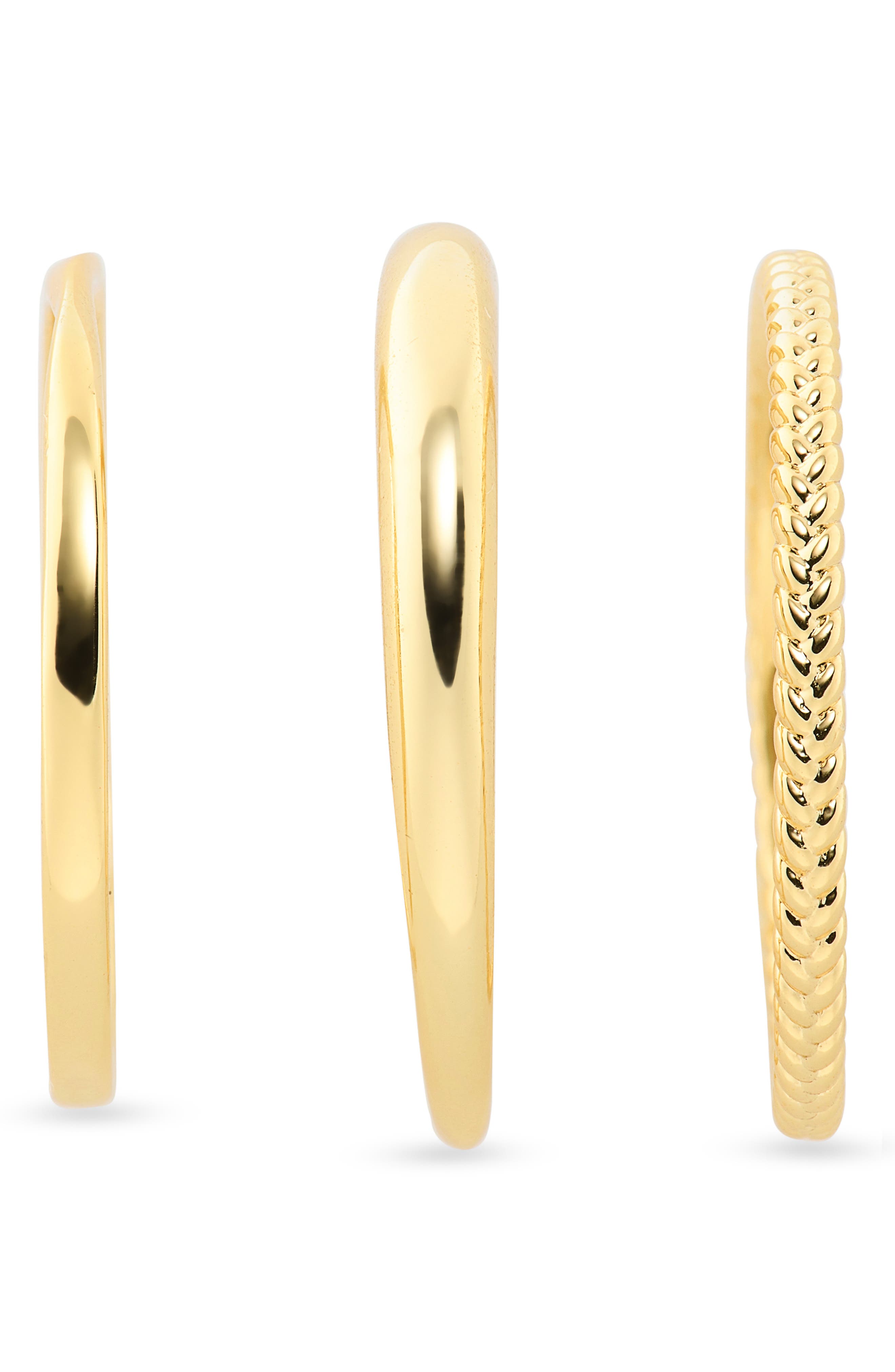 ARGENTO VIVO Set of 3 Assorted Stacking Rings