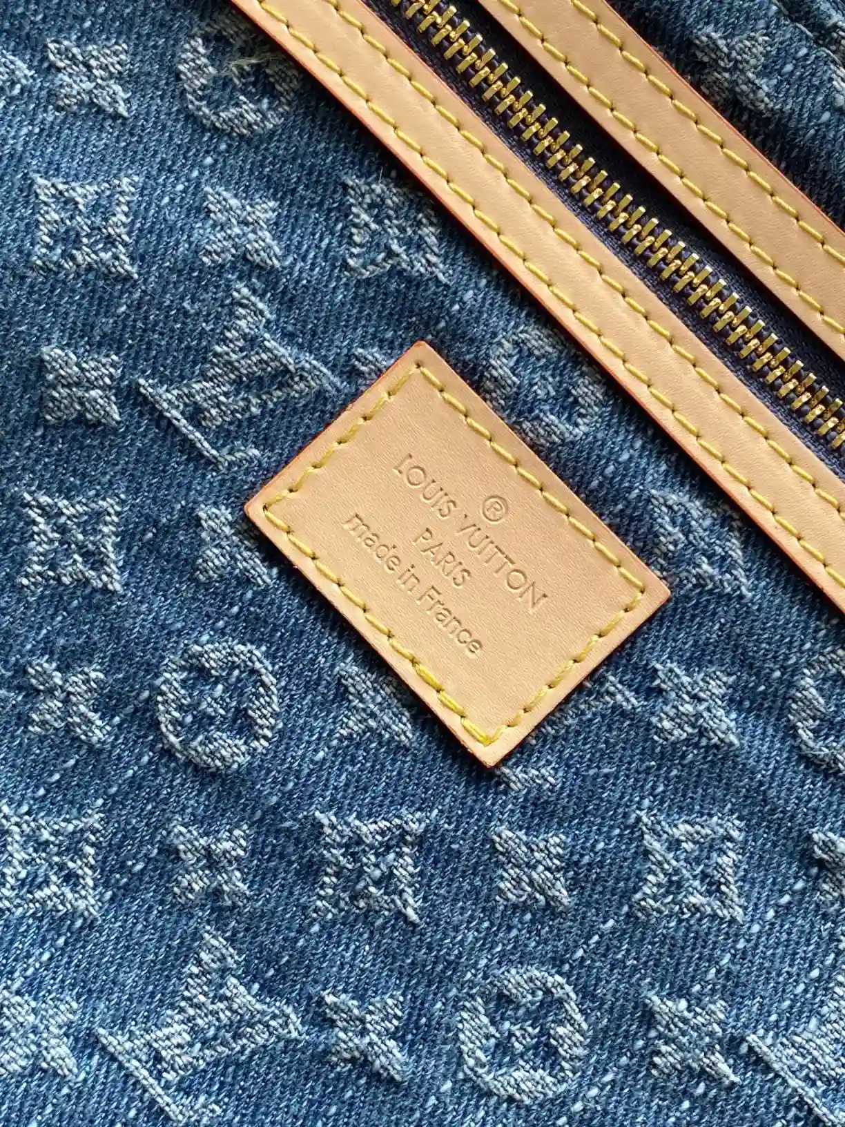Louis Vuitton Keepall Blue Calfskin Tote Bag product photo from LabelPicks