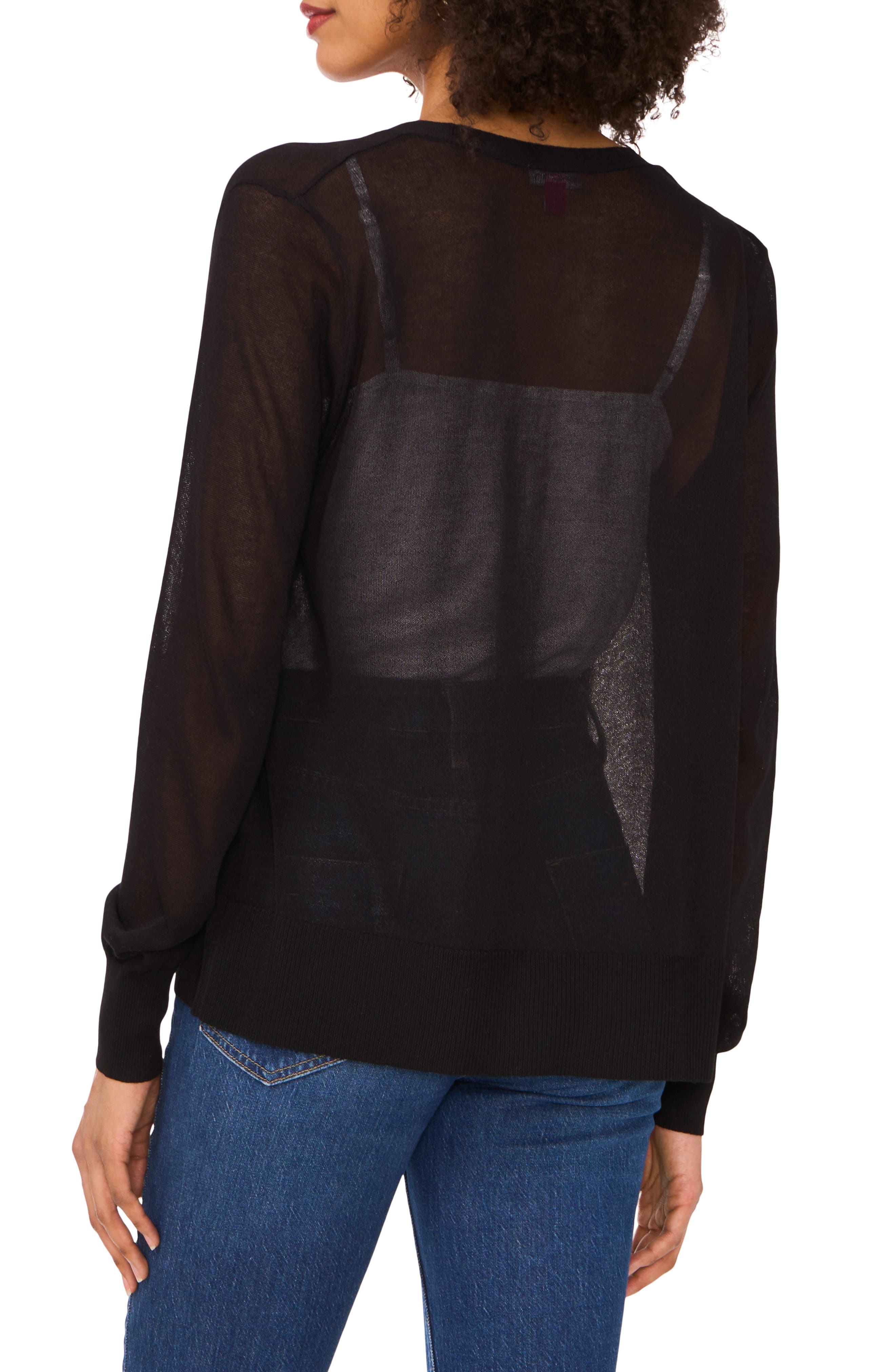 Vince Camuto Tissue Knit Cardigan