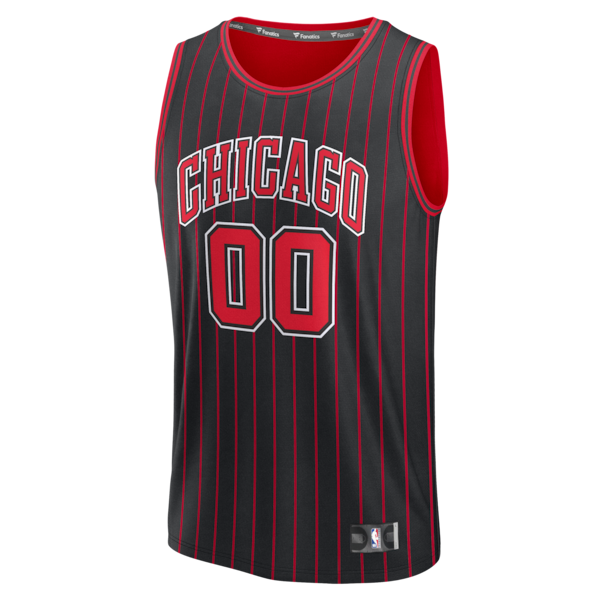 Chicago Bulls  Youth Fastbreak Custom Jersey - Statement Edition - Black
