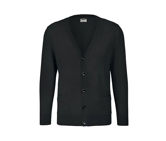 Merino-Cardigan, schwarz