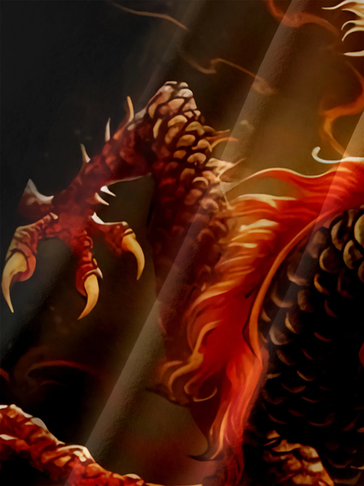 Moisture-wicking Dragon Chest Pocket Hawaiian Shirt