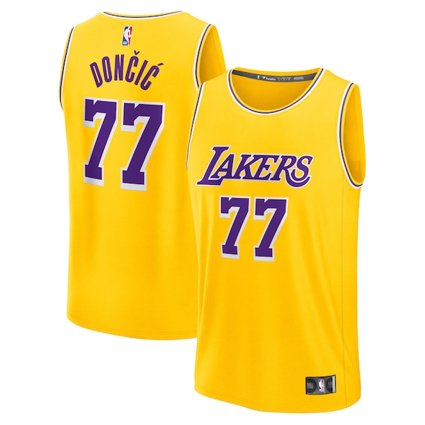 Luka Dončić Los Angeles Lakers  Big & Tall Fast Break Player Jersey - Gold - Icon Edition