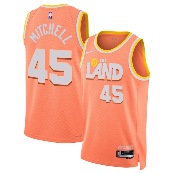 Donovan Mitchell Cleveland Cavaliers Nike Unisex 2025/26 Swingman Jersey - Orange - City Edition