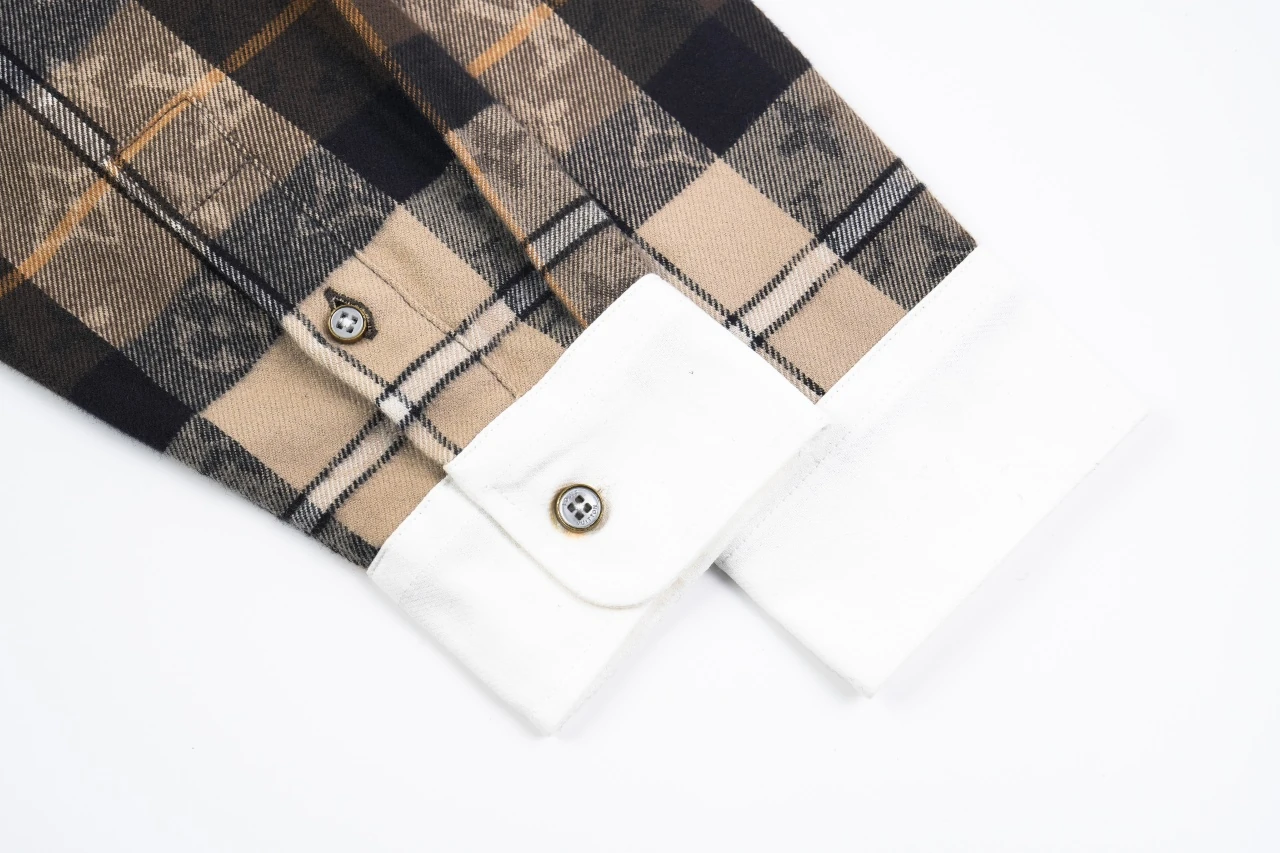 Louis Vuitton Brown Black Check Monogram Flannel Shirt product photo from LabelPicks