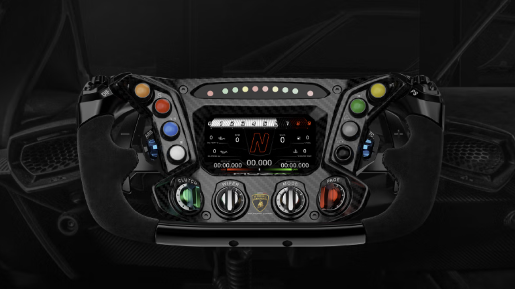 MOZA Lamborghini ESSENZA SCV12 Sim Steering Wheel Gaming Controller Simulator Licensed  - GreshamTech